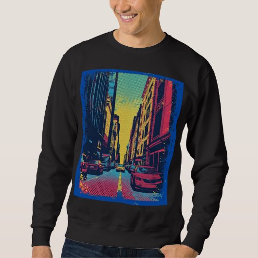 Pop Art City Vibes T-Shirt Sweatshirt (Devant)