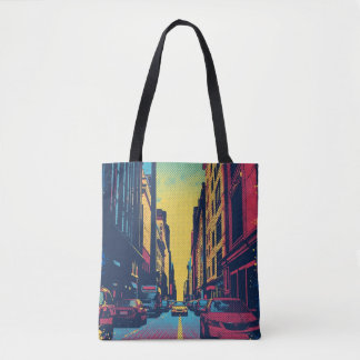 Pop Art City Vibes Tote Draagtas