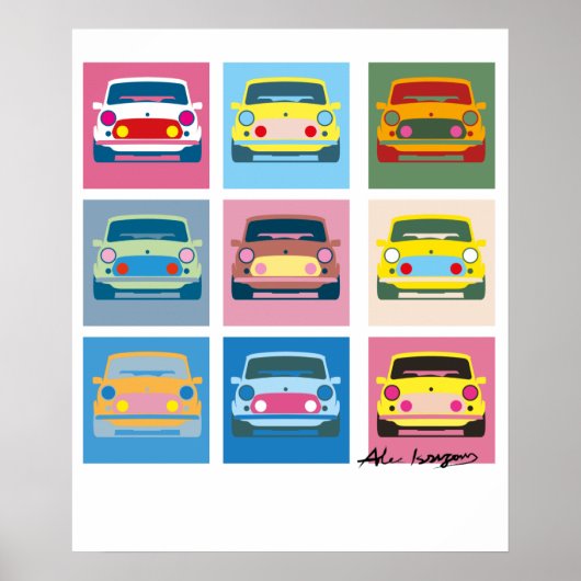 Pop Art Classic Mini Poster (Voorkant)