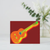 Pop Art Classical Guitar Briefkaart (Staand voorkant)