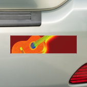 Pop Art Classical Guitar Bumpersticker (Op auto)