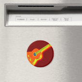 Pop Art Classical Guitar Magneet (Insitu (Vaatwasser))