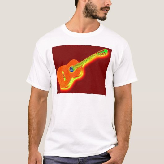 Pop Art Classical Guitar T-shirt (Voorkant)