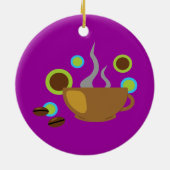 Pop Art Coffee Keramisch Ornament (Achterkant)
