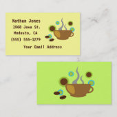 Pop Art Coffee Visitekaartje (Voorkant / Achterkant)