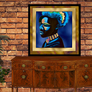 Pop Art coloré Homme africain 2 toile Imprimer