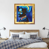 Pop Art coloré Homme africain 2 toile Imprimer (Insitu(Chambre))