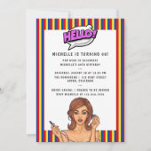 Pop Art Comic Anniversaire Fête Invitation (Devant)