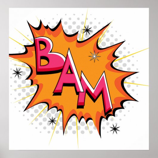 Pop Art Comic Bam! Poster (Voorkant)