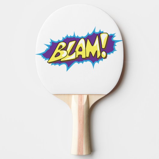 Pop Art Comic Blam! Tafeltennisbatje (Voorkant)