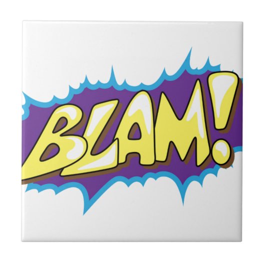 Pop Art Comic Blam! Tegeltje (Voorkant)