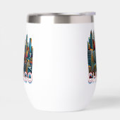 Pop art Comic Book Chicago, Illinois Skyline (Gauche)