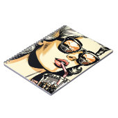 Pop Art Comic Book Vrouw Drink Soda Notitieboek (Linkerzijde)