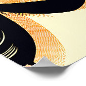 Pop Art Comic Book  Vrouw Drink Soda Poster (Hoek)