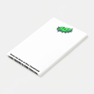 Pop Art Comic Bop! Super Hero Gift Gepersonaliseer Post-it® Notes