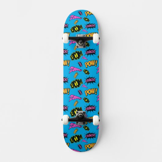 Pop Art Comic Cartoon Design Skateboard (Voorkant)