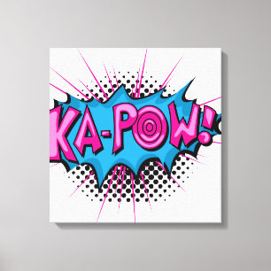 Pop Art Comic Ka-Pow! Canvas Afdruk