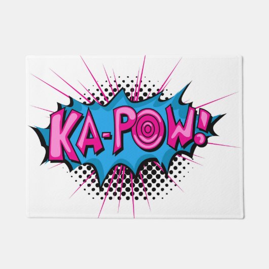 Pop Art Comic Ka-Pow! Deurmat (Voorkant)