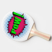 Pop Art Comic Pow! Tafeltennisbatje (Zijkant)