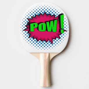 Pop Art Comic Pow! Tafeltennisbatje