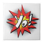 Pop Art Comic Yo! Tegeltje (Voorkant)