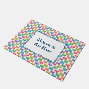 Pop Art Cookies Colorful Macarons Deurmat