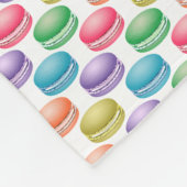 Pop Art Cookies Colorful Macarons Fleece Deken (Hoek)