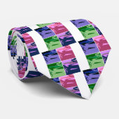 Pop Art Corvettes Stropdas (Opgerold)