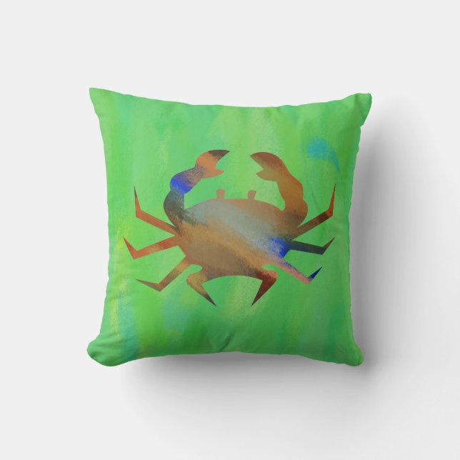 Pop Art Crab Kussen (Voorkant)
