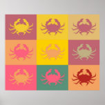 Pop Art Crab Poster 4<br><div class="desc">Pop Art Crab Poster</div>