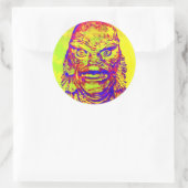 Pop Art Creature Ronde Sticker (Tas)