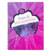 Pop art cupcake recette de cuisson carnet (Devant)