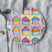 Pop Art CUPCAKES BUTTON (In situ)