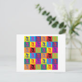 Pop Art Cycling Briefkaart (Staand voorkant)