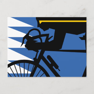 Pop Art Cyclist Briefkaart