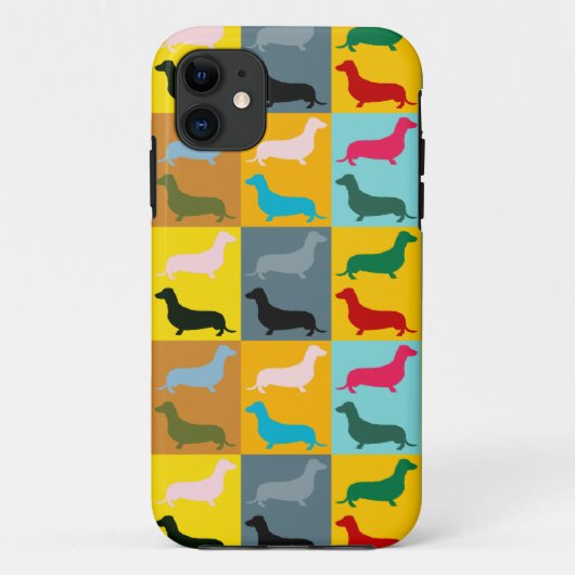 Pop Art Dachshunds Case-Mate iPhone Case (Achterkant)