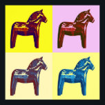 Pop Art dala<br><div class="desc">Pop art rencontre le Cheval Scandinave Dala.</div>