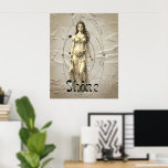 Pop Art Déesse grecque Aphrodite<br><div class="desc">Laisse cette déesse Power Shine citer une affiche pop art. Aphrodite,  la déesse de l'Amour,  de la beauté et du plaisir de la mythologie grecque. Aussi connu sous le nom de Vénus par les Romains,  tout comme la planète.</div>