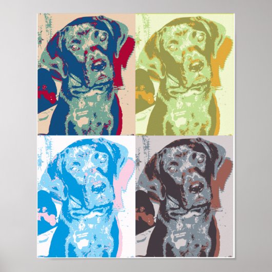 Pop Art Dog Poster (Voorkant)