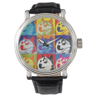 Pop Art Dogehoek Horloge