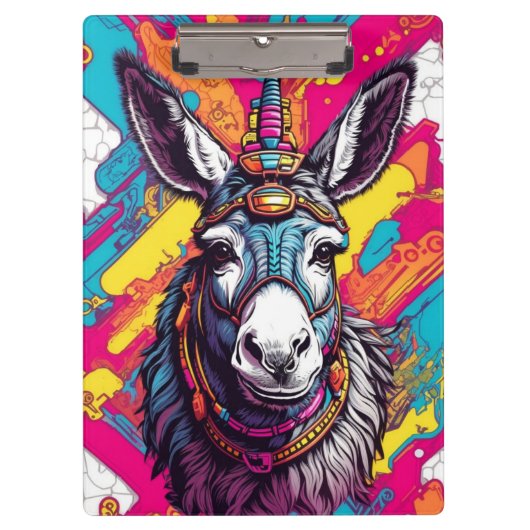 Pop Art Donkey | Klembord (Voorkant)
