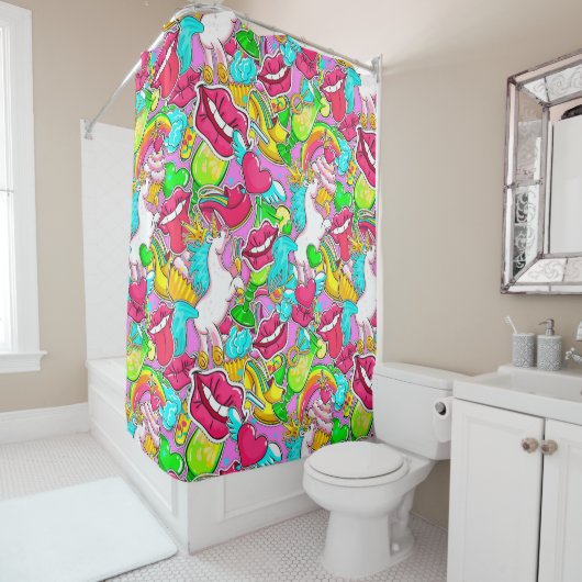 Pop Art Douchegordijn (In situ)