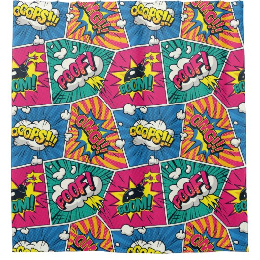 Pop Art Douchegordijn (Voorkant)