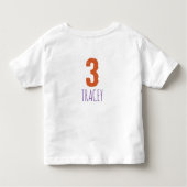 Pop Art dozen Cartoon Ballet 3e verjaardag foto Kinder Shirts (Achterkant)