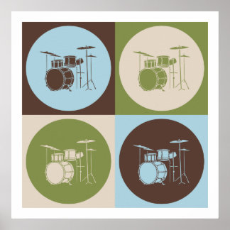Pop Art Drums Poster