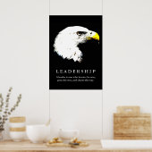 Pop Art Eagle Motivational Leadership Poster (Cuisine)