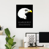 Pop Art Eagle Motivational Leadership Poster (Bureau à domicile)