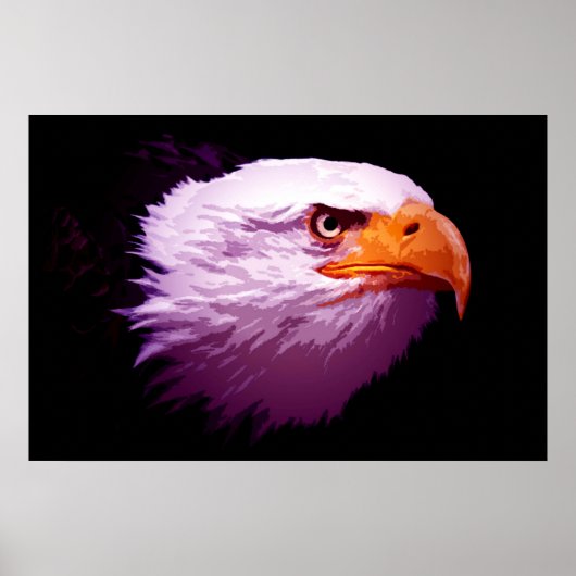 Pop Art Eagles - Bald Eagle Affiches (Devant)