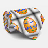 Pop Art Easter Egg Stropdas (Opgerold)