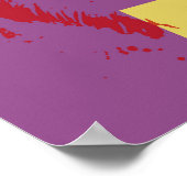 Pop Art Effect Australian Shepherd / Hondenliefheb Poster (Hoek)